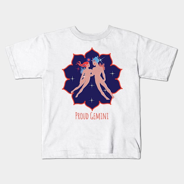 Proud Gemini Kids T-Shirt by emma17